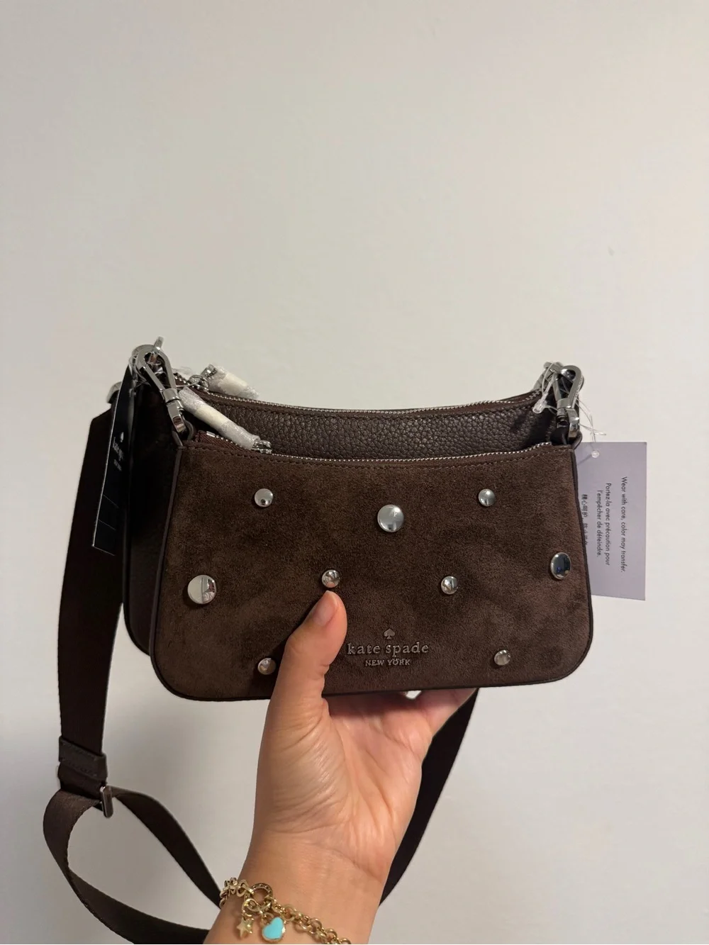 kate spade compact suede